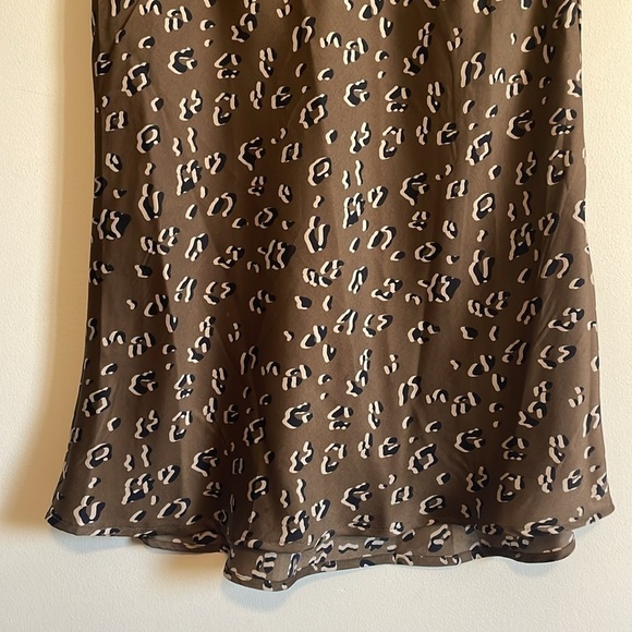Contemporary Leopard Print Midi Skirt Hayden Med Brown Animal Contemporary - Picture 4 of 15